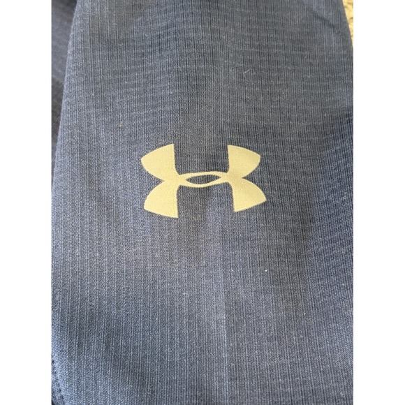 Under Armour ColdGear Reactor Thermal 1/4 Zip Pullover Mens Medium Blue Pockets - Picture 4 of 9